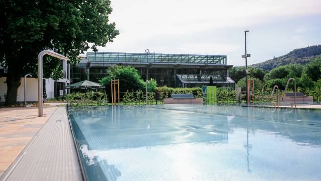 Erlebnis-Freibad des Wellnesshotels in Thüringen.