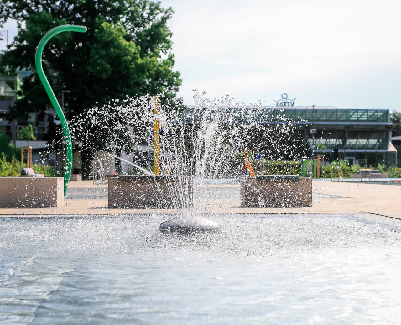 Kinderbereich im Freibad Hotel am Vitalpark